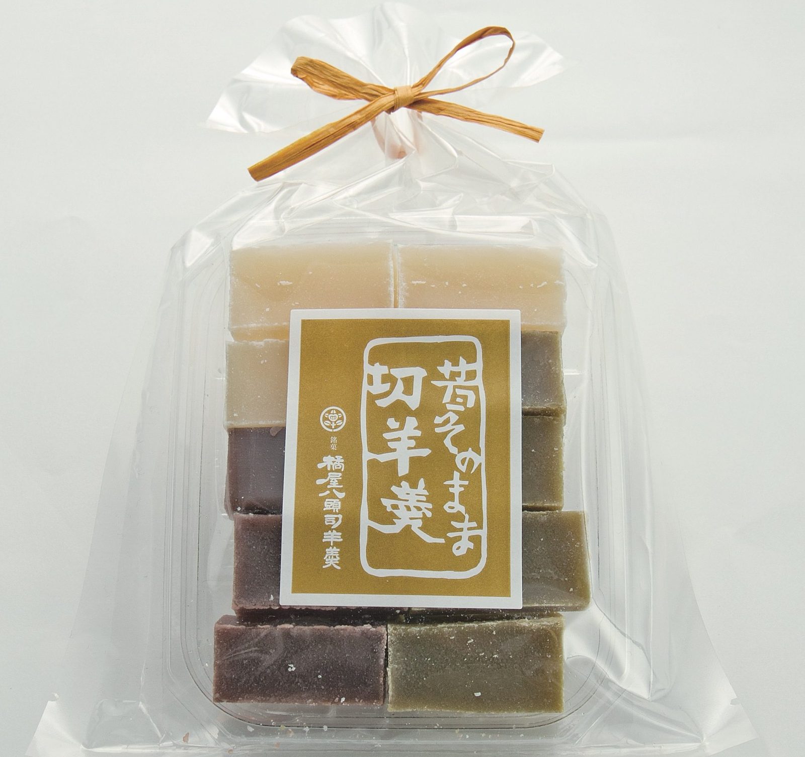 一口サイズの切り羊羹（袋入り・あずき煉／白煉／抹茶）